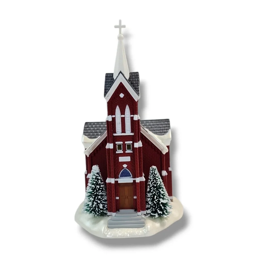 Hallmark Keepsake Central Tower Church Candlelight Services Magic Ornament 2005‎